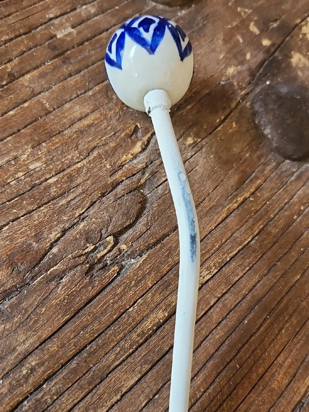 Hand Painted Blue and White Ceramic Wall/Towel Hook